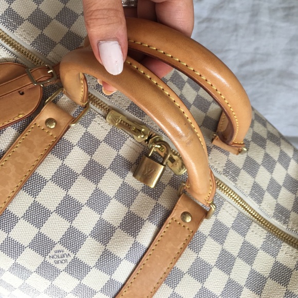 !!! SOLD !!! Louis Vuitton Keepall 55 Damier Azur - Picture 5 of 8